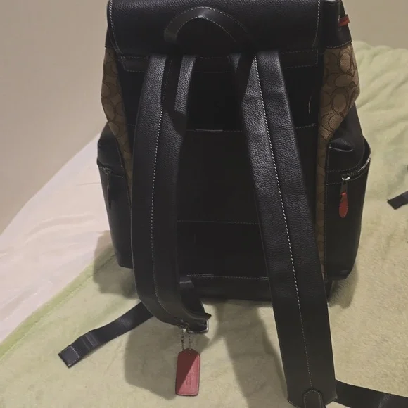Coach Black and Brown Men's Backpack - Picture 4 of 4